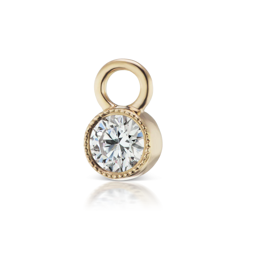 Scalloped Diamond Charm - Image 5