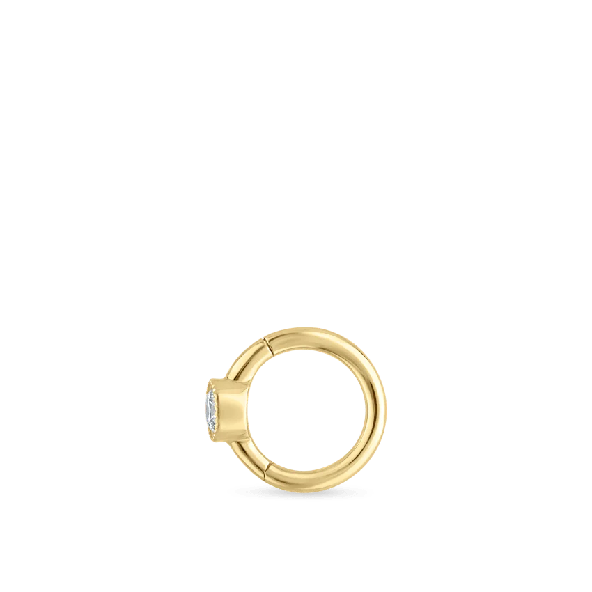 Scalloped Diamond Hoop Earring - Image 18