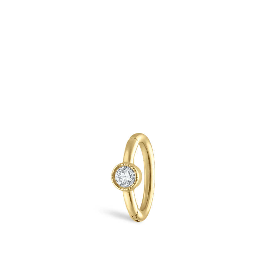 Scalloped Diamond Hoop Earring - Image 20