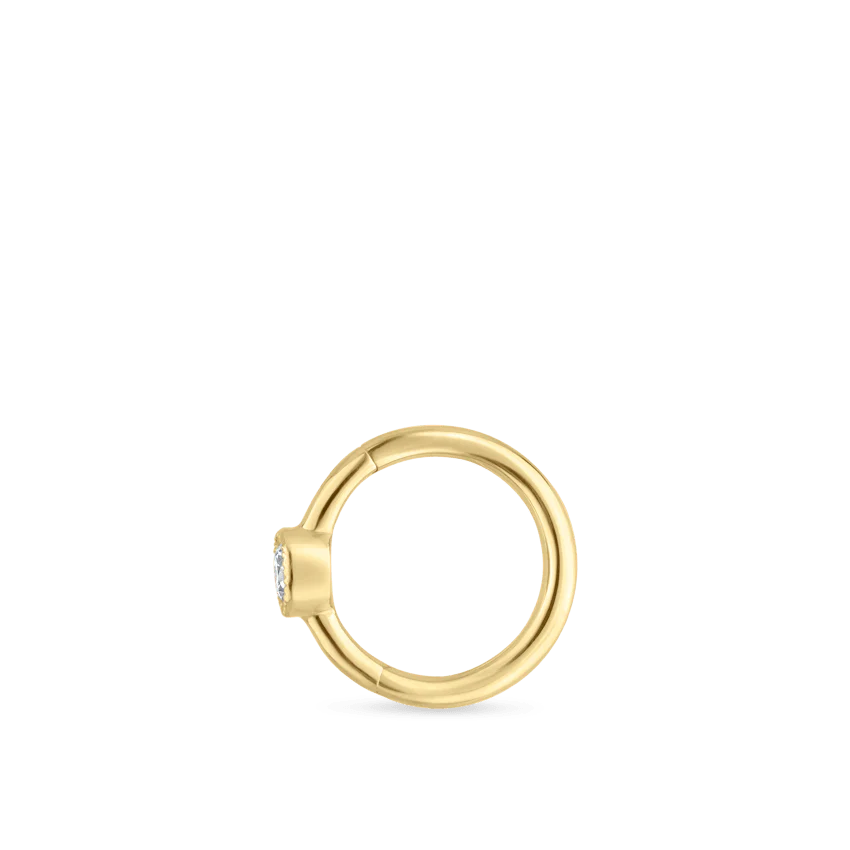 Scalloped Diamond Hoop Earring - Image 22