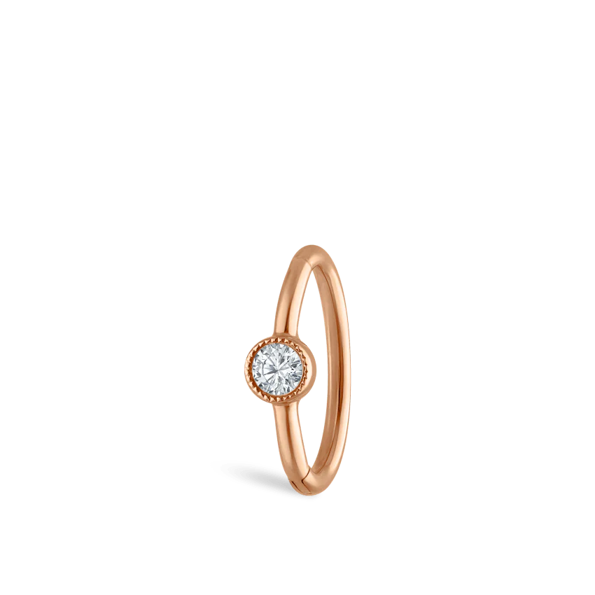 Scalloped Diamond Hoop Earring - Image 37