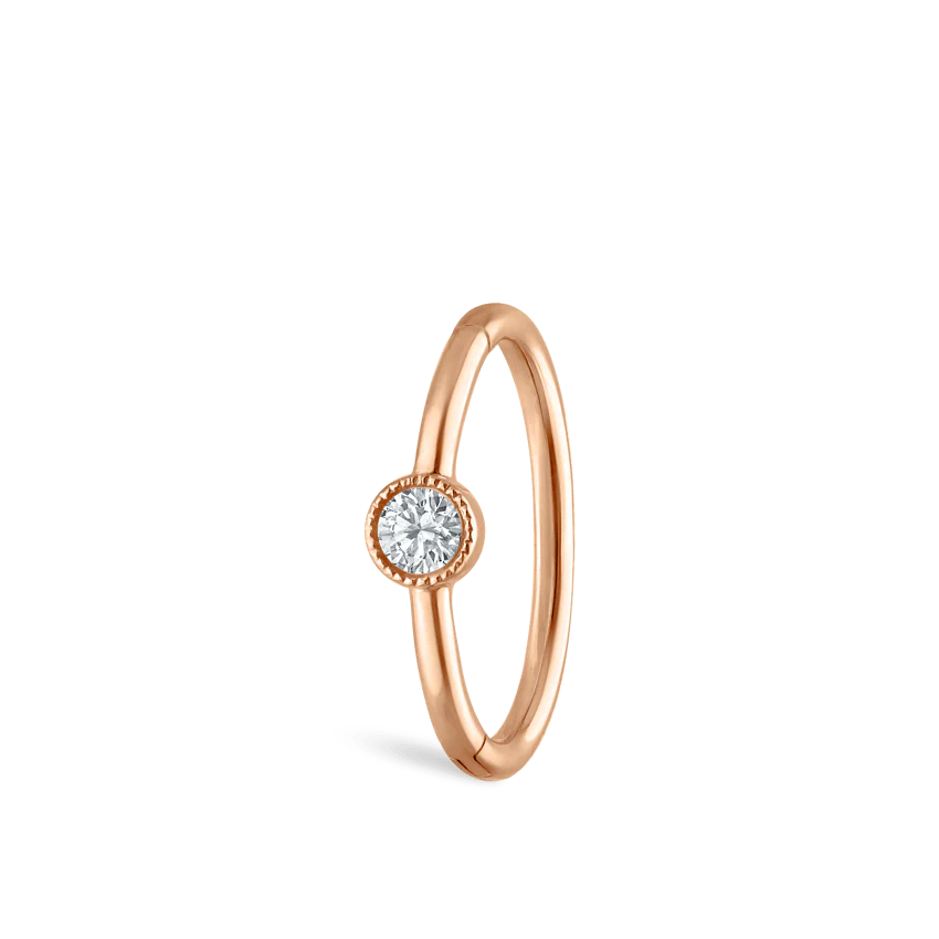 Scalloped Diamond Hoop Earring - Image 40