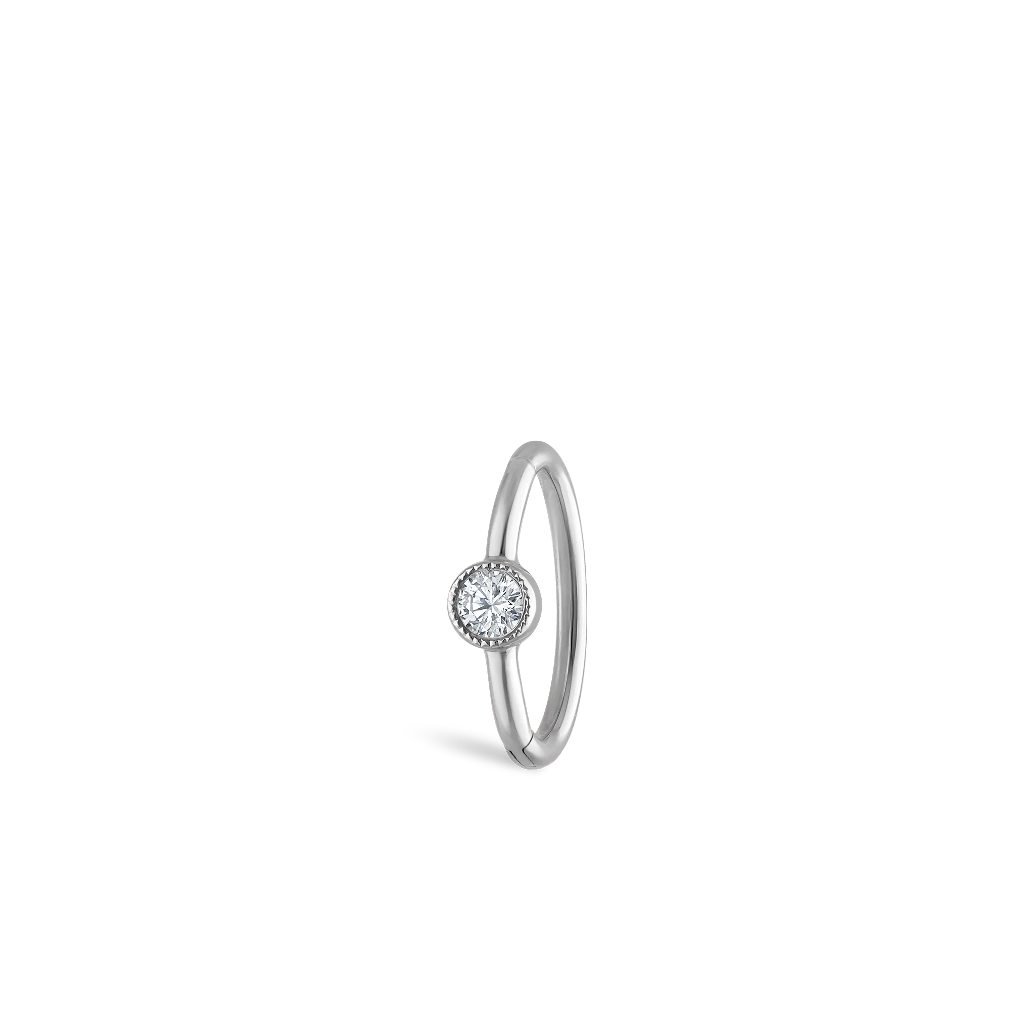 Scalloped Diamond Hoop Earring - Image 50