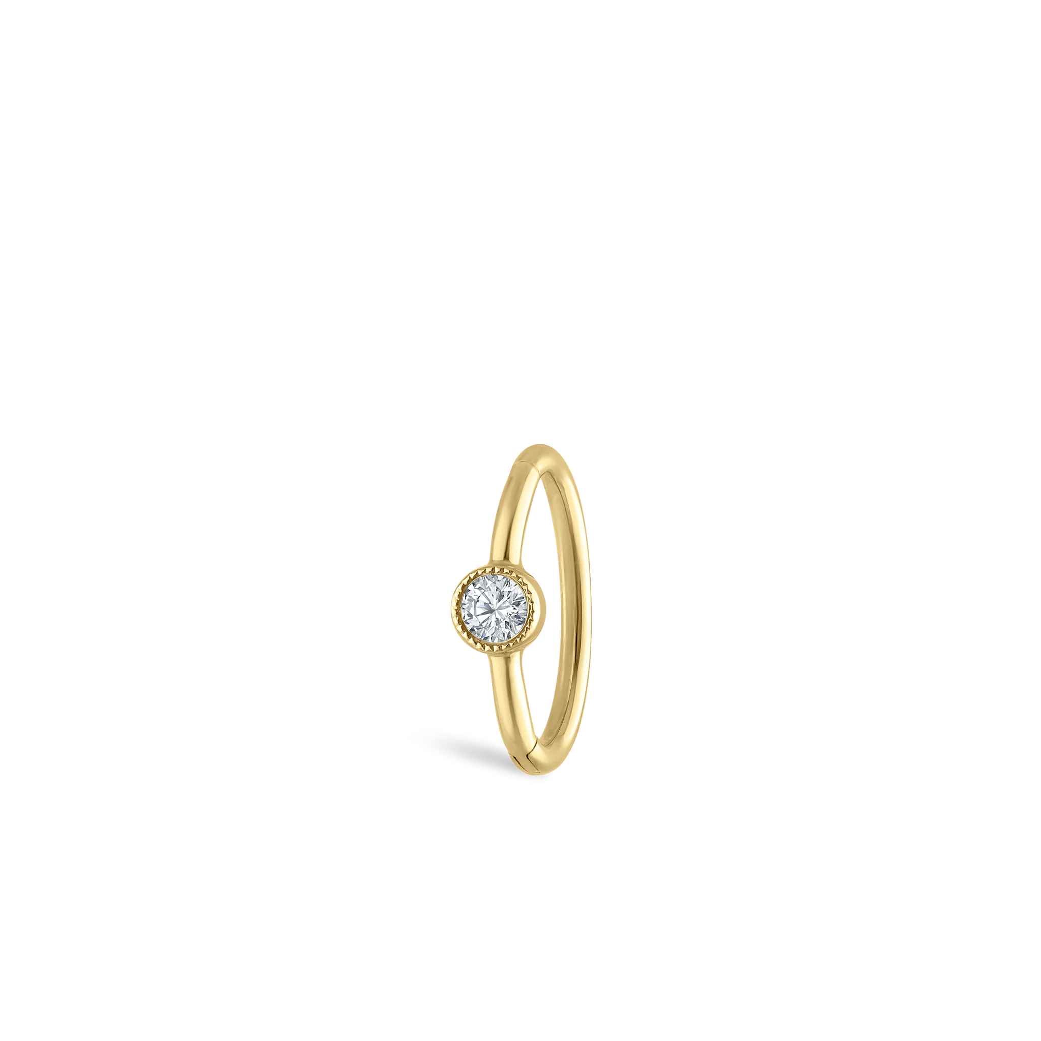 Scalloped Diamond Hoop Earring - Image 51