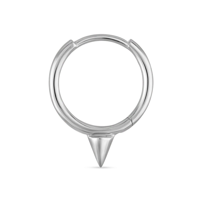 Single Short Spike Hoop Earring (Non-Rotating) - Image 10