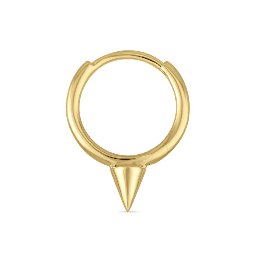 Single Short Spike Hoop Earring (Non-Rotating) - Image 16