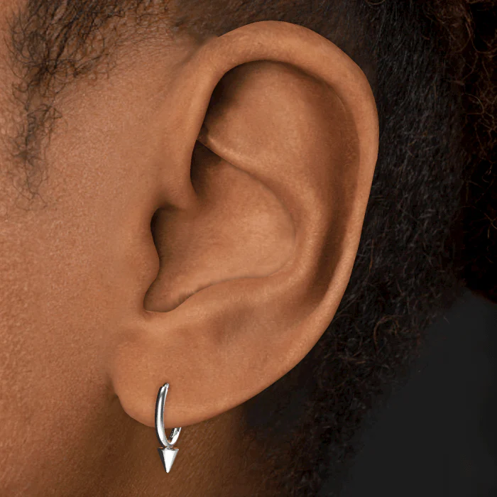 Single Short Spike Hoop Earring (Non-Rotating) - Image 7