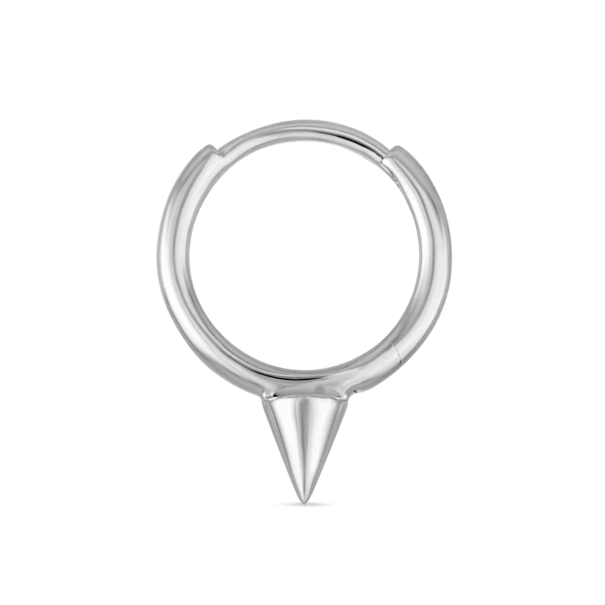 Single Short Spike Hoop Earring (Non-Rotating) - Image 8