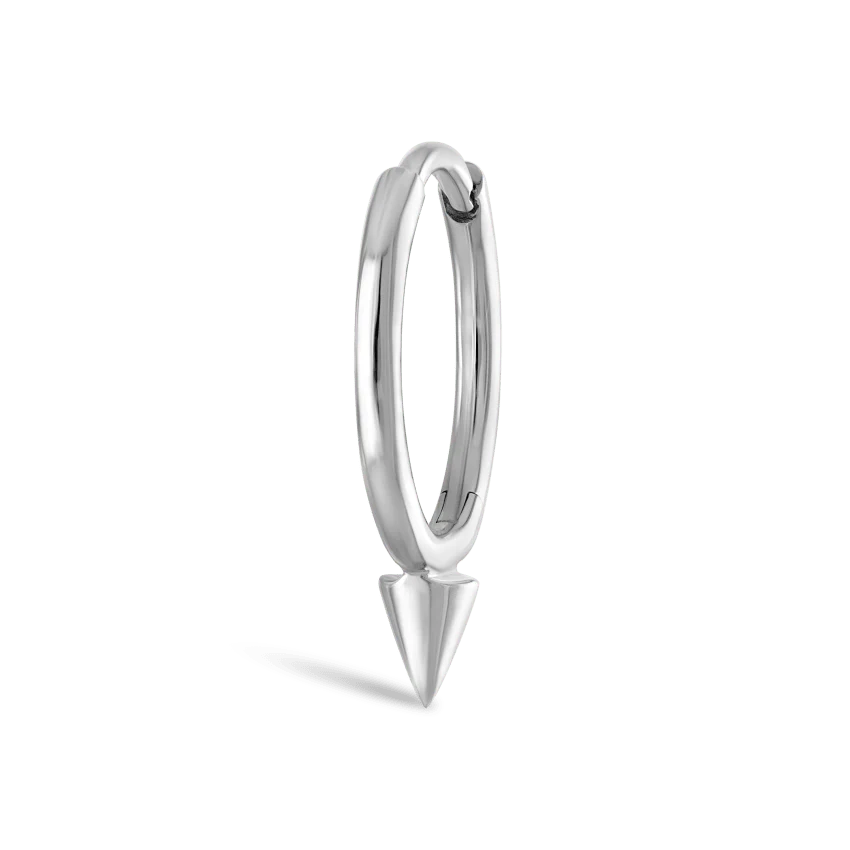 Single Short Spike Hoop Earring (Non-Rotating) - Image 9