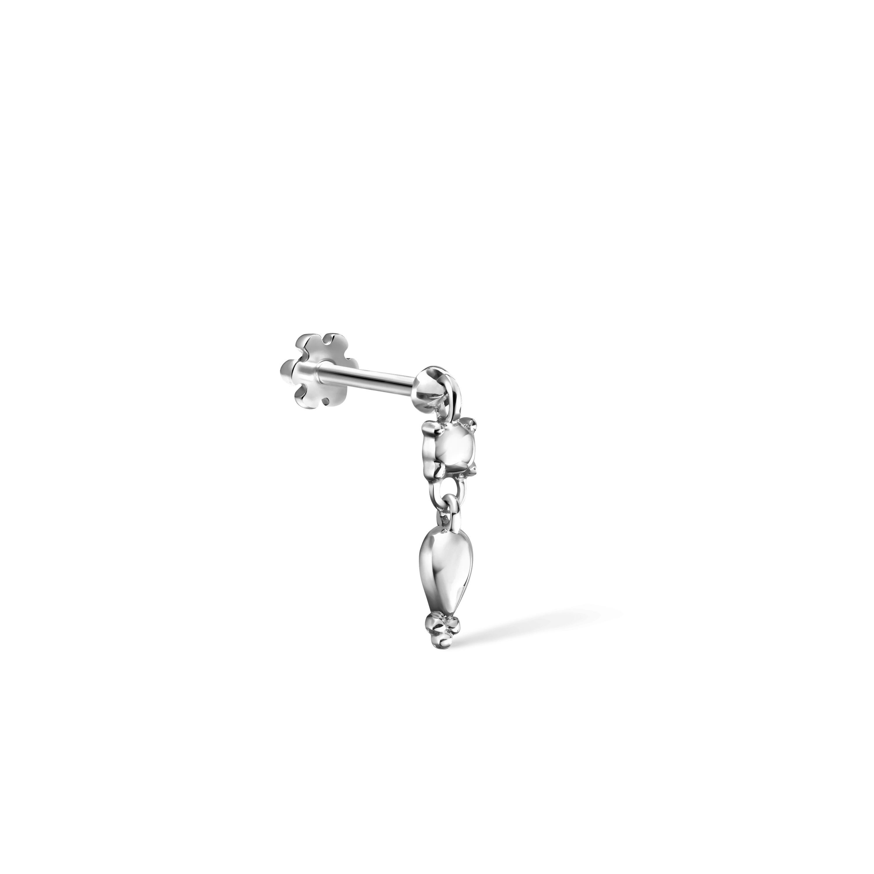 Single Tassel Threaded Charm Earring - Image 10