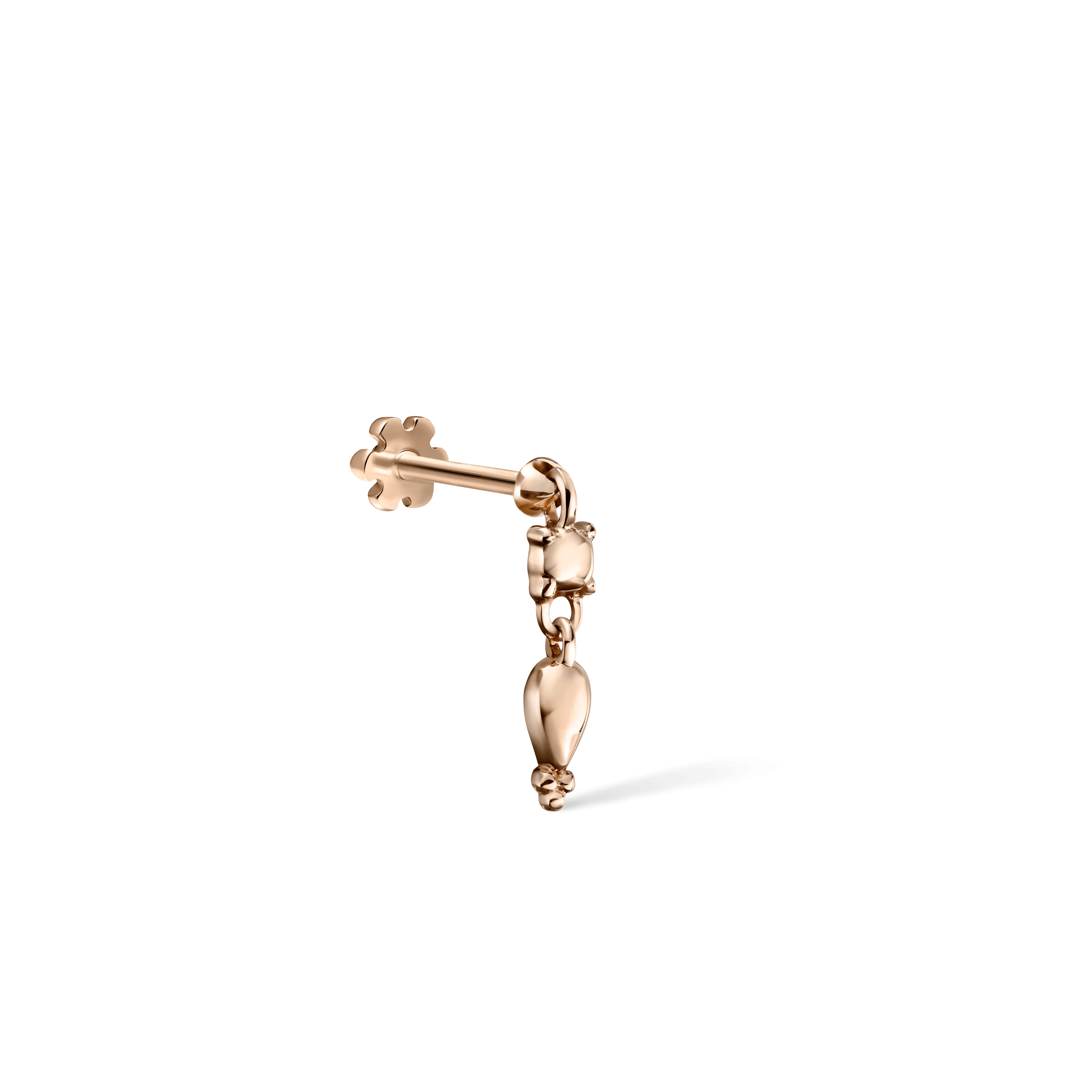 Single Tassel Threaded Charm Earring - Image 11