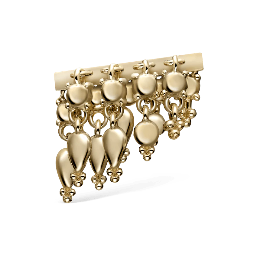 Tassel Bar Threaded Stud Earring - Image 20