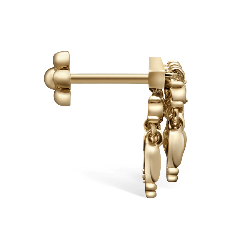 Tassel Bar Threaded Stud Earring - Image 21