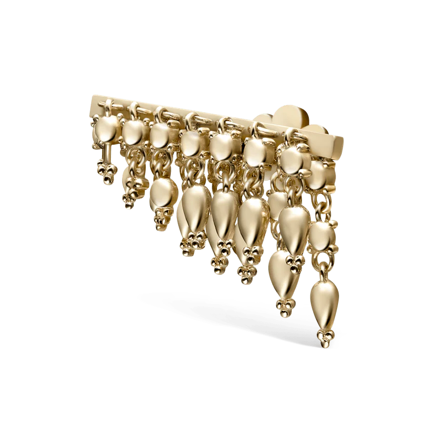 Tassel Bar Threaded Stud Earring - Image 30