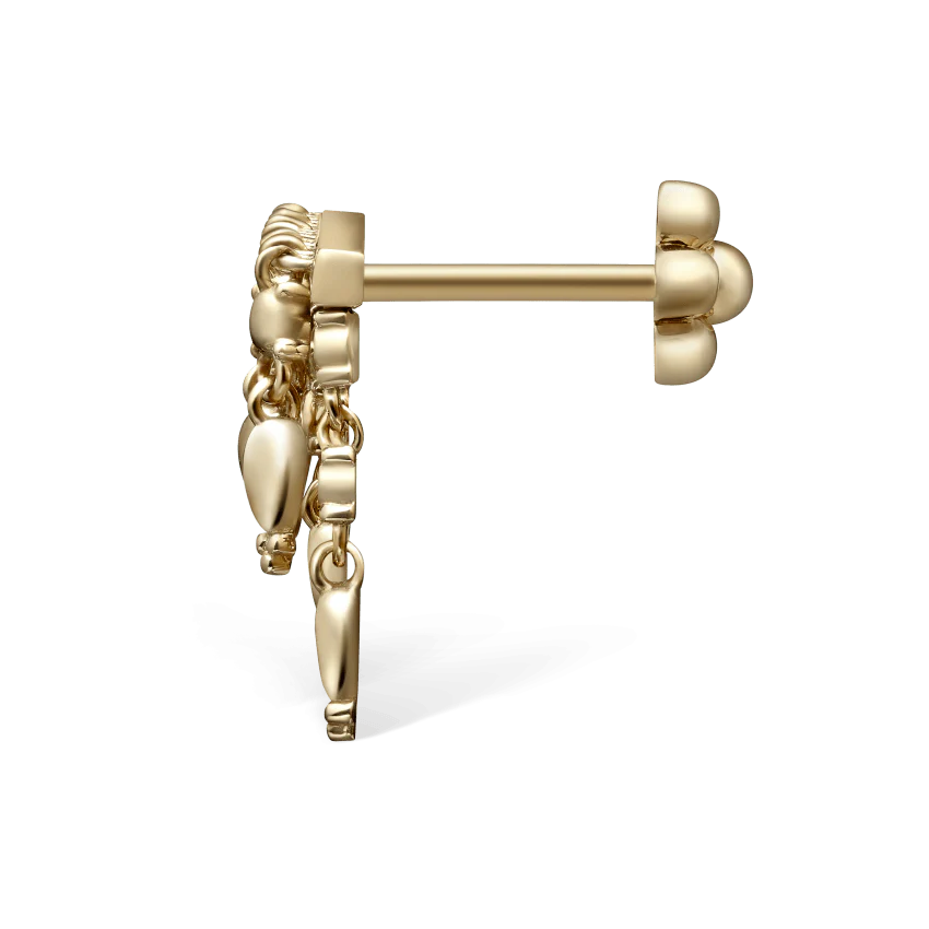 Tassel Bar Threaded Stud Earring - Image 33