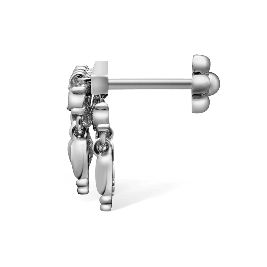 Tassel Bar Threaded Stud Earring - Image 9
