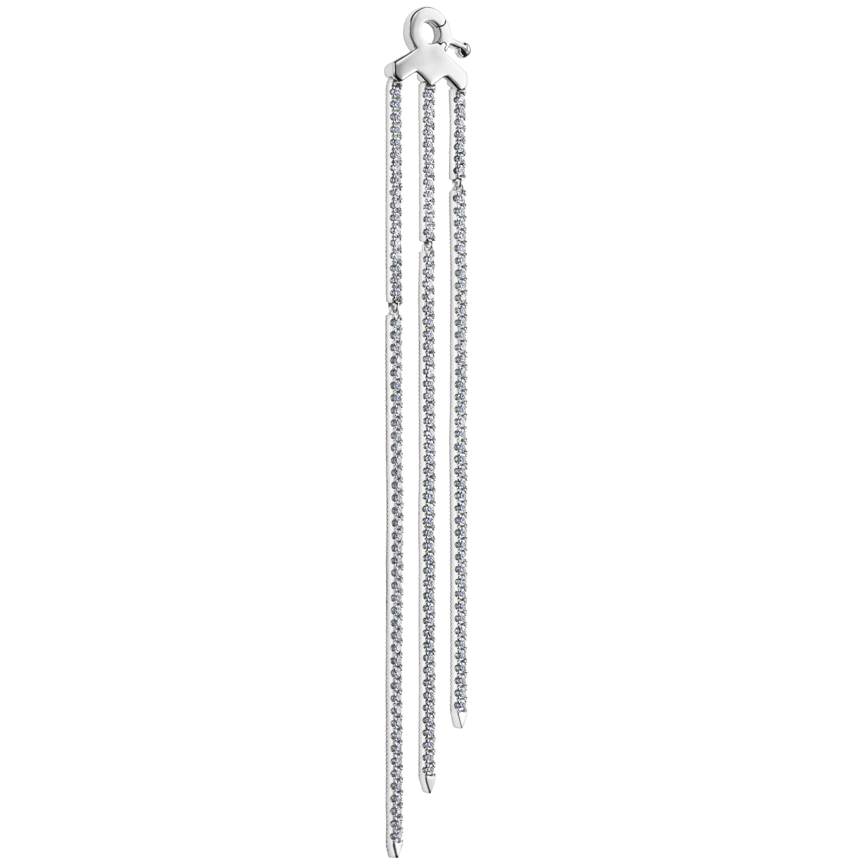 Triple Diamond Eternity Bar Conch Charm - Image 3
