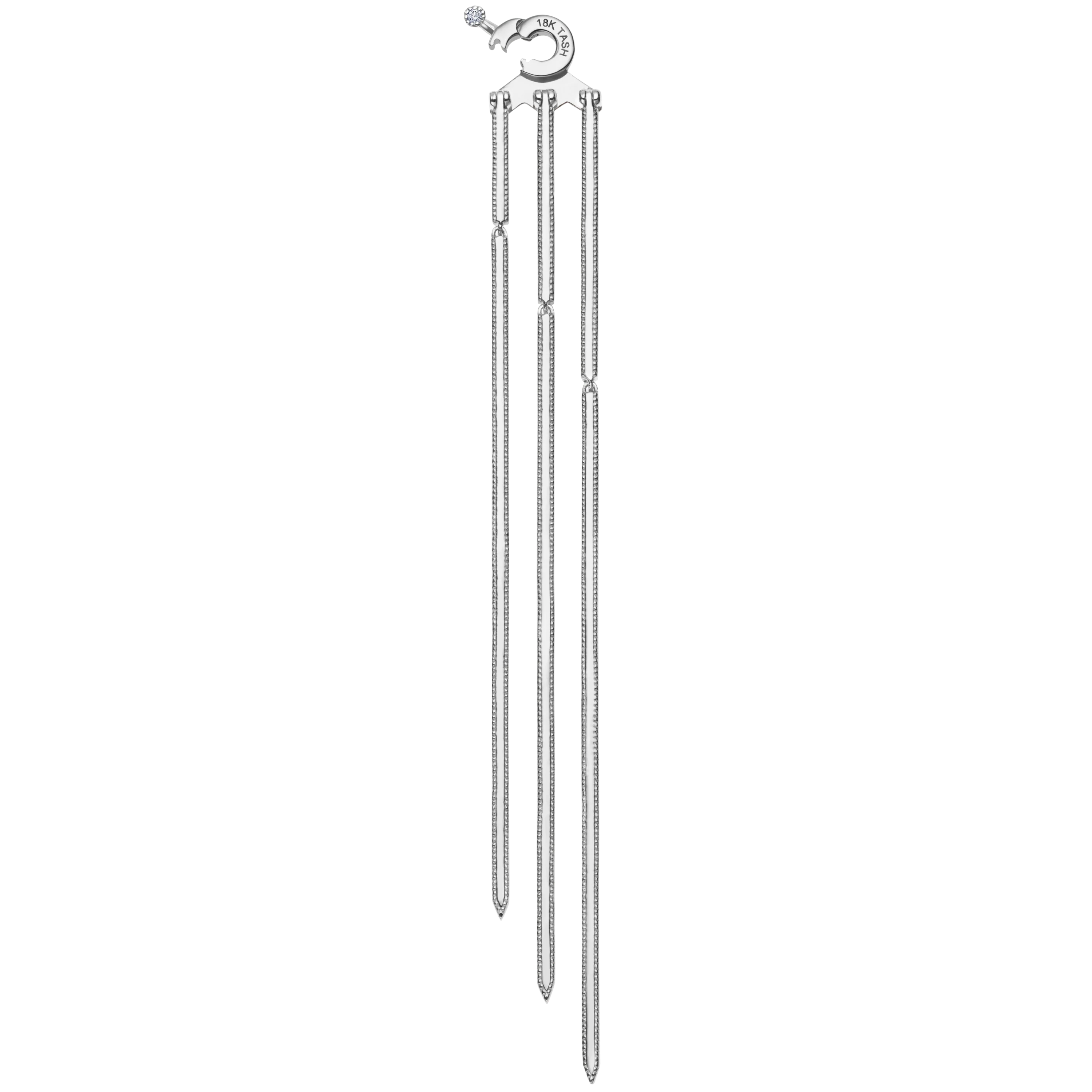 Triple Diamond Eternity Bar Conch Charm - Image 5