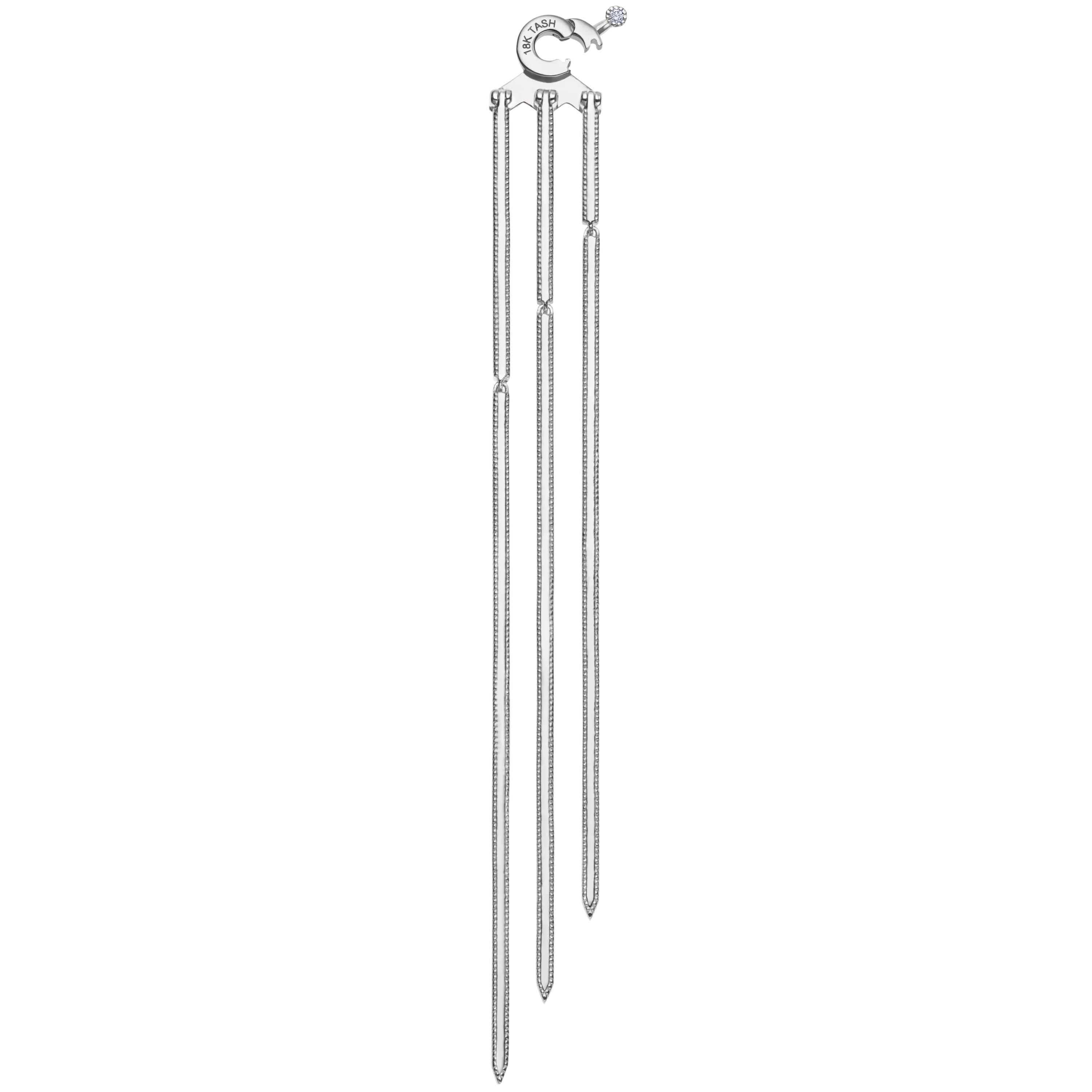 Triple Diamond Eternity Bar Conch Charm - Image 7