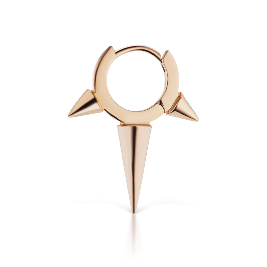 Triple Long Spike Hoop Earring - Image 18